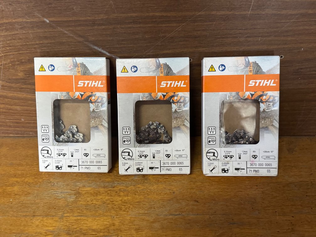 3 x  NEW STIHL PICCO MICRO 3 (PM3) CHAINSAW CHAIN