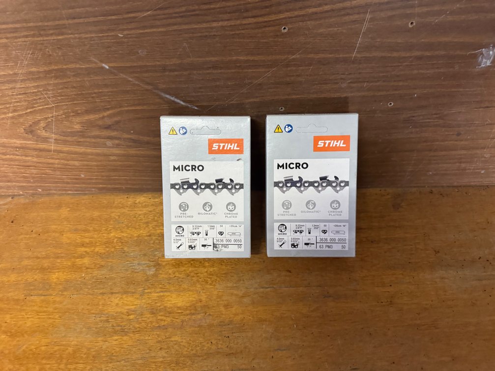 2 x NEW STIHL PICCO MICRO 3 (PM3) CHAINSAW CHAIN