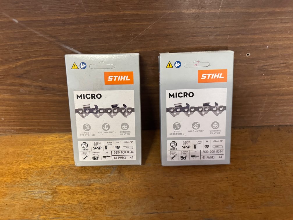 2 x  NEW STIHL PICCO MICRO MINI 3 (PMM3) CHAINSAW CHAIN