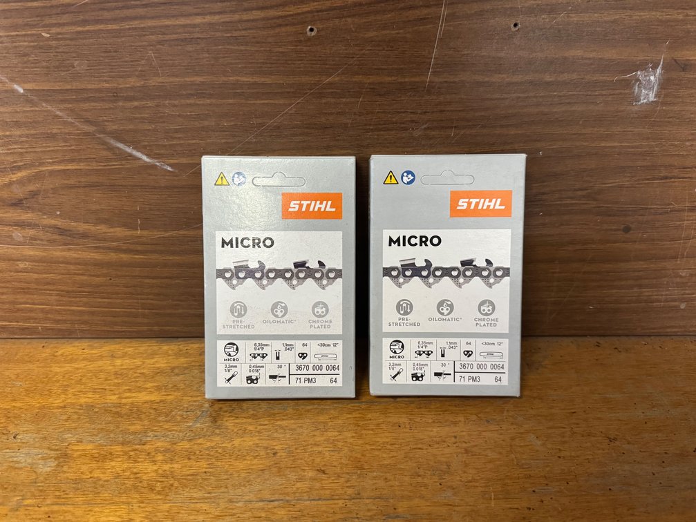 2 x NEW STIHL PICCO MICRO 3 (PM3) CHAINSAW CHAIN