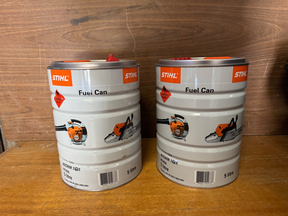 2 x NEW STIHL 5L FUEL CANS