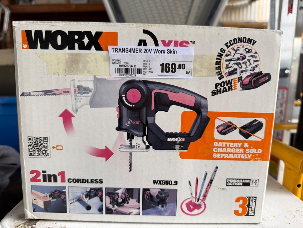 NEW WORX 20V CORDLESS JIG SAW / RECIPROCATING SAW