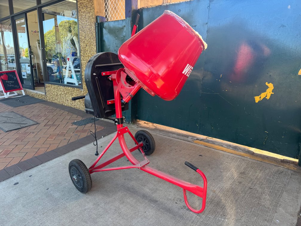 NEW WESTMIX 2.2CF ELECTRIC CEMENT MIXER