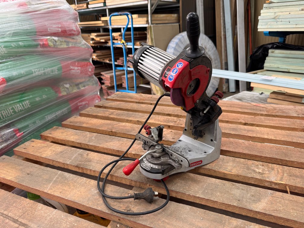 USED OREGON 230V ELECTRIC CHAINSAW CHAIN GRINDER