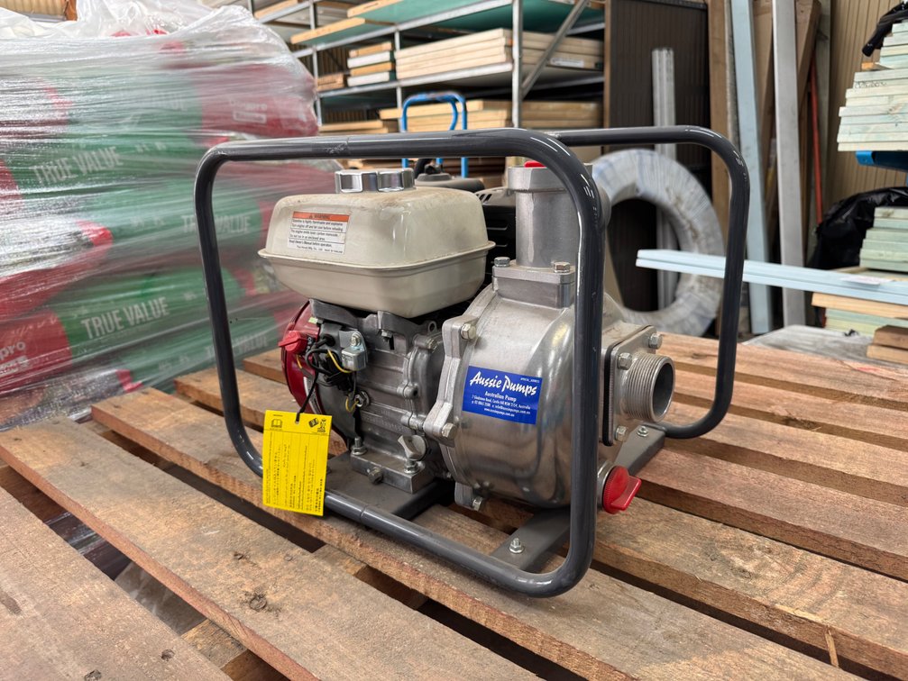 NEW AUSSIE PUMPS 4.0HP PETROL WATER PUMP