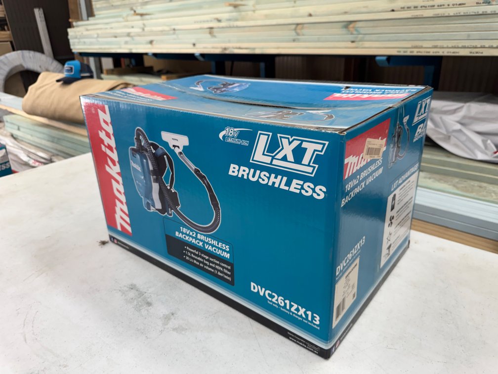 NEW MAKITA 36V CORDLESS BACKPACK VACUUM