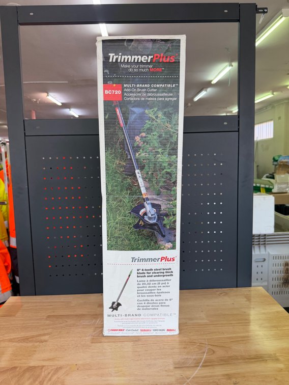 NEW TRIMMER-PLUS 8" STEEL BRUSH BLADE ATTACHMENT