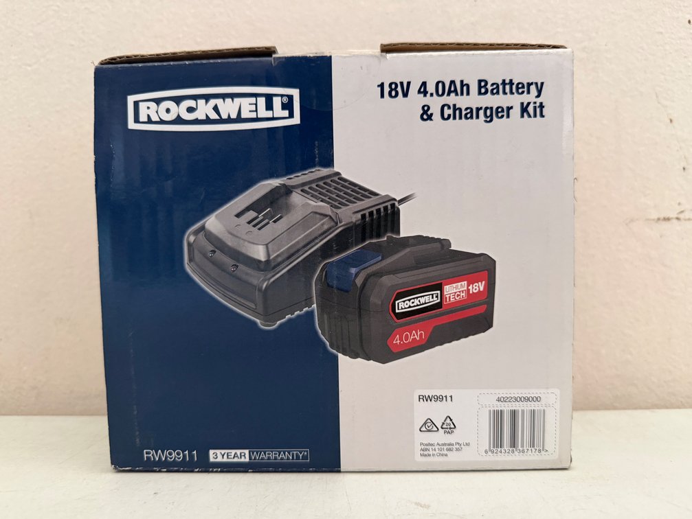 NEW ROCKWELL 18V BATTERY + CHARGER