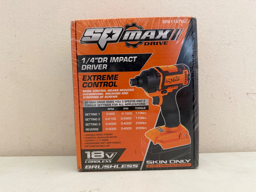 NEW SP MAX 1/4" 18V CORDLESS IMPACT DRIVER