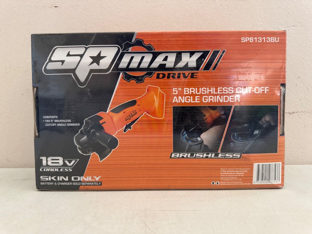 NEW SP MAX 125MM 18V CORDLESS ANGLE GRINDER