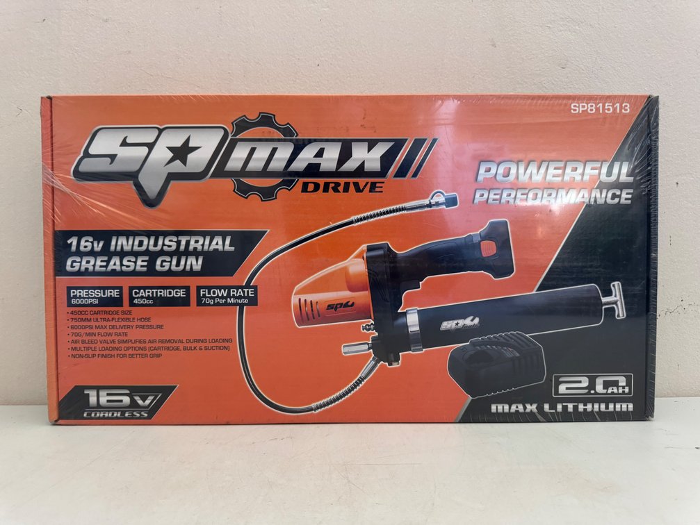 NEW SP MAX 16V CORDLESS GREASE GUN