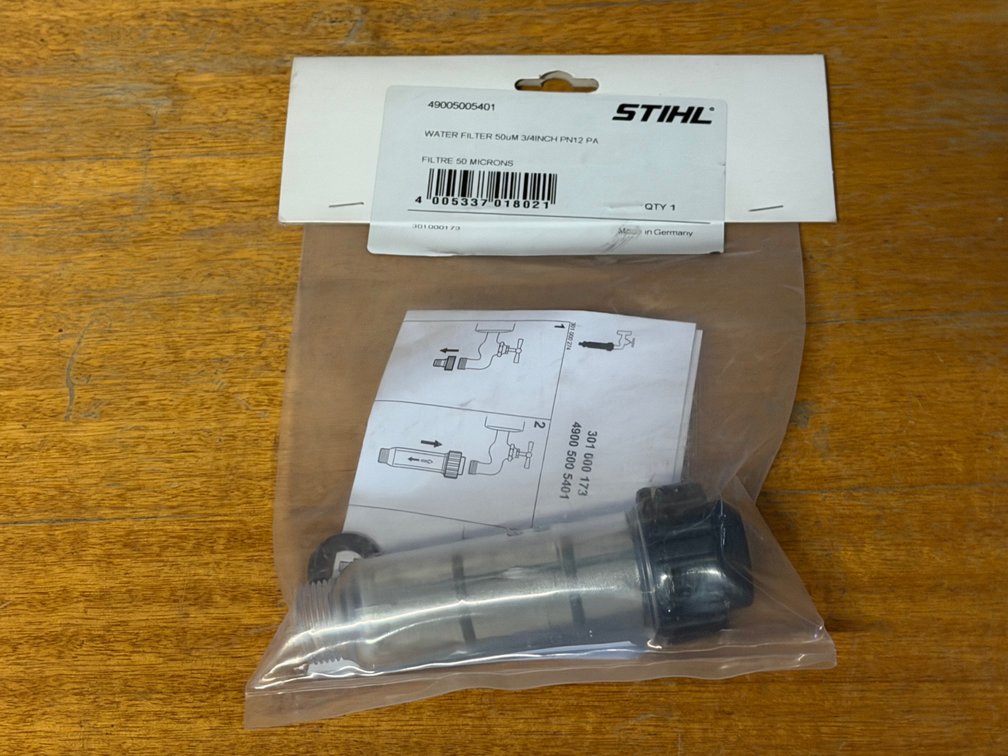 NEW STIHL 3/4" WATER FILTER (50UM 3/4" PN12 PA)