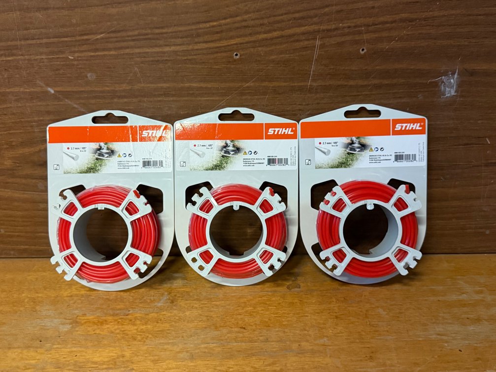 3 x NEW STIHL 14M NYLON MOWING LINE (2.4MM)