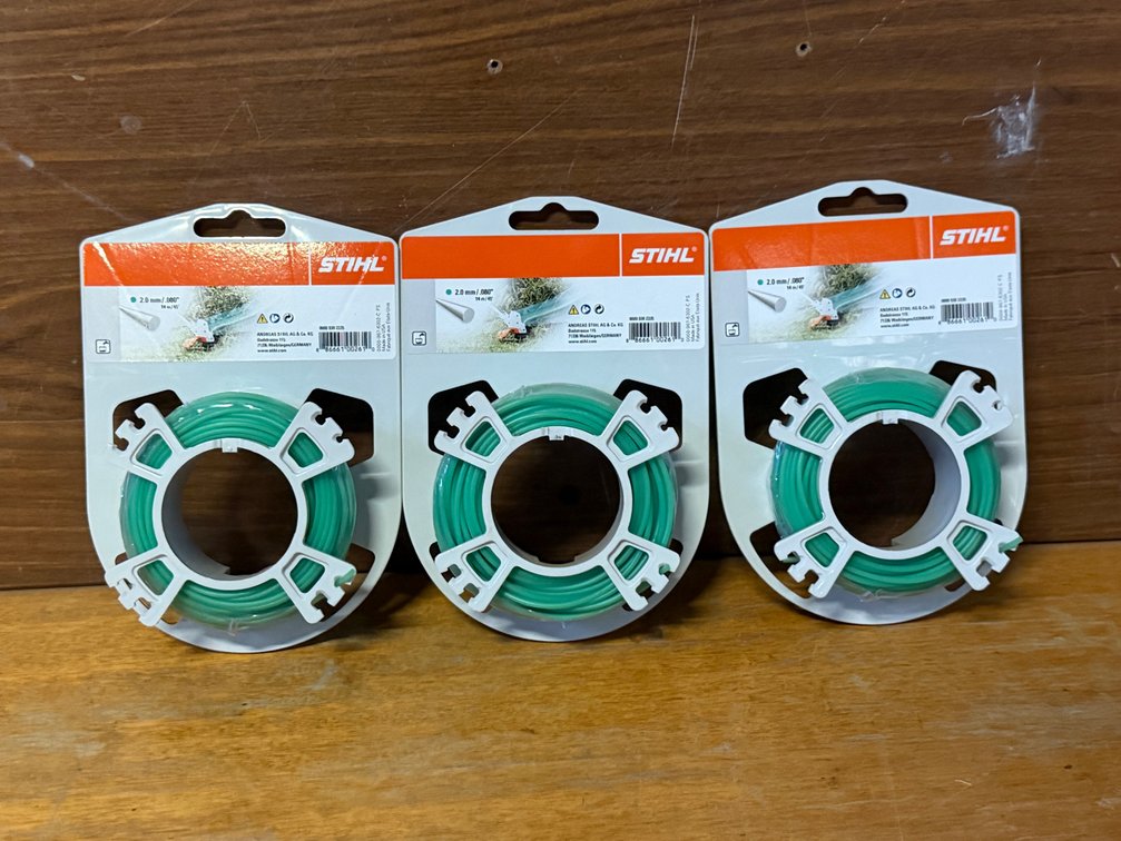 3 x NEW STIHL 14M NYLON MOWING LINE (2.0MM)