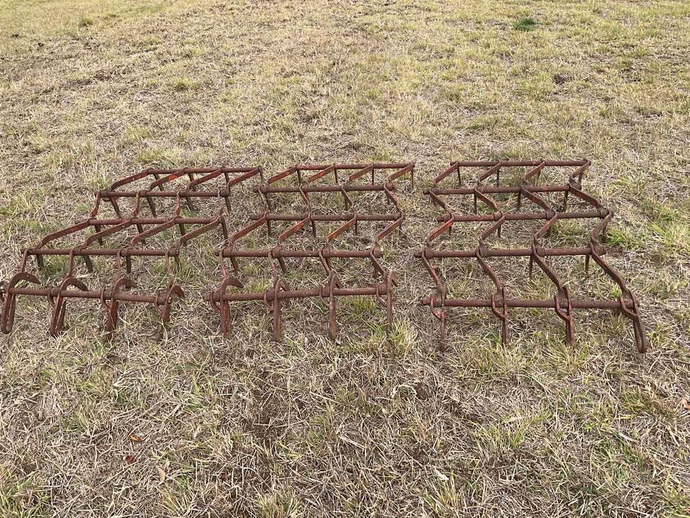 3 X HEAVY DUTY HARROWS 4 X 5  GANGS