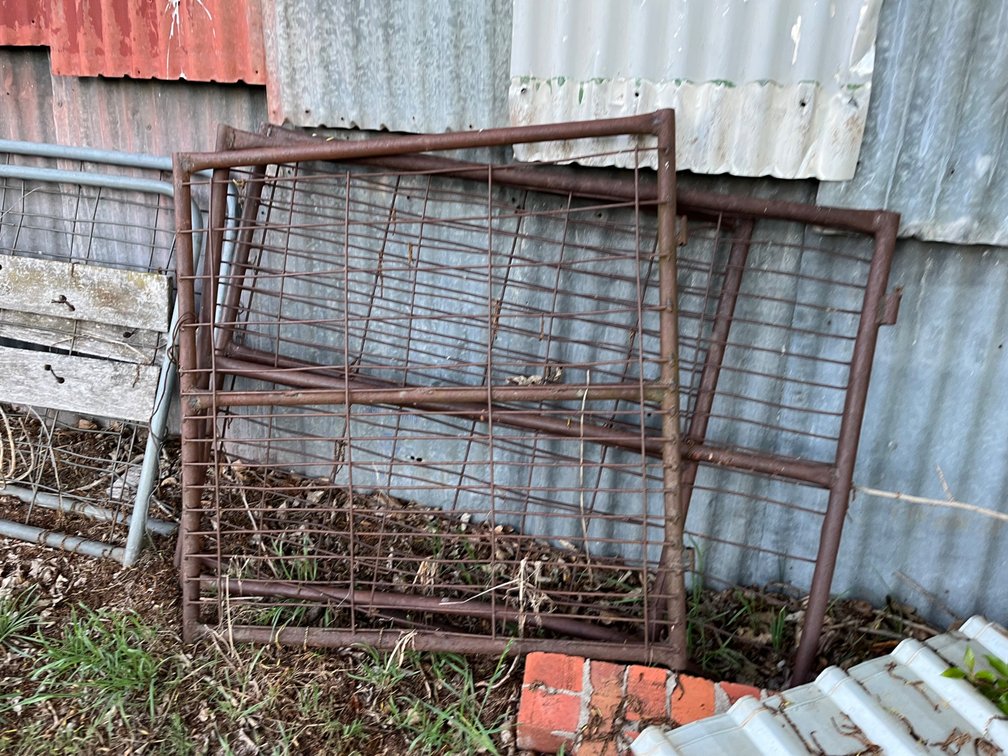 3 x STEEL MESH GATES