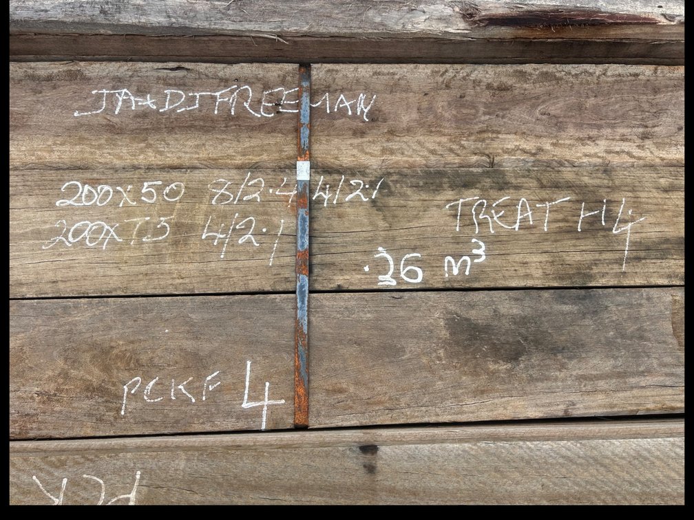TREATED HARDWOOD  200MM X 50MM and 200MM X 75MM