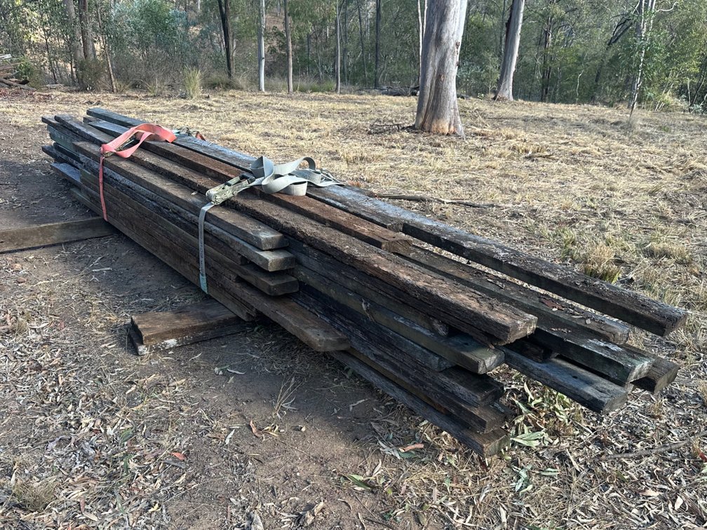 QTY 5 x 2 HARDWOOD RAILS