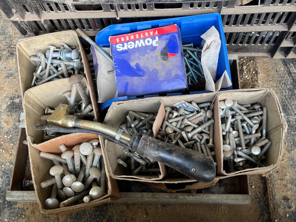 QTY NUTS, BOLTS, FASTENERS & GENERAL HARDWARE