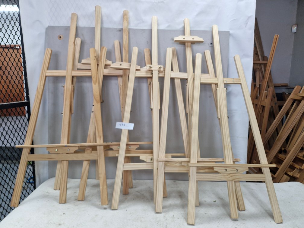 Six Wooden Artist Easels – Approx. 120 cm High
