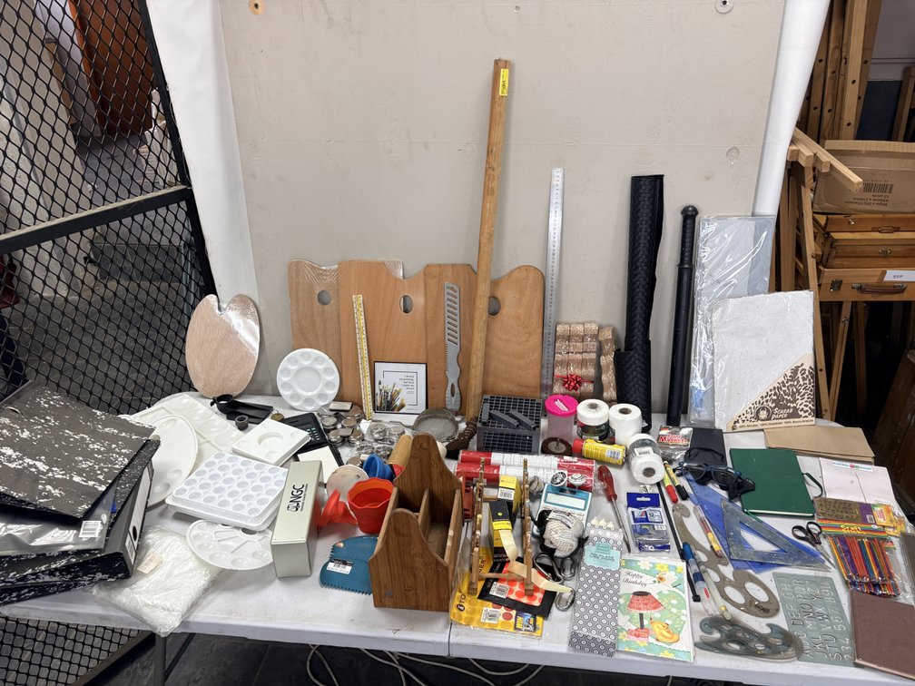 Large Mixed Art Studio Equipment and Accessories