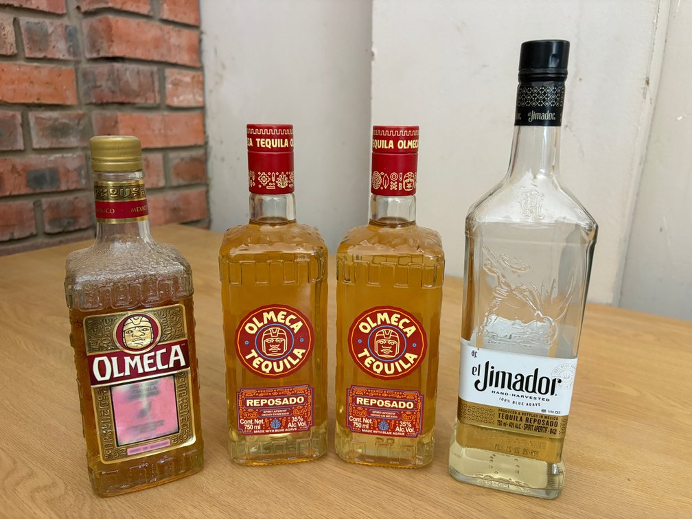 Mixed Tequila Lot – Olmeca & El Jimador – 4 Bottles
