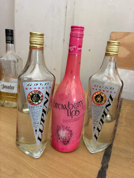 Mixed Liqueur Lot – Lupini, Strawberry Lips & El Jimador – 4 Bottles