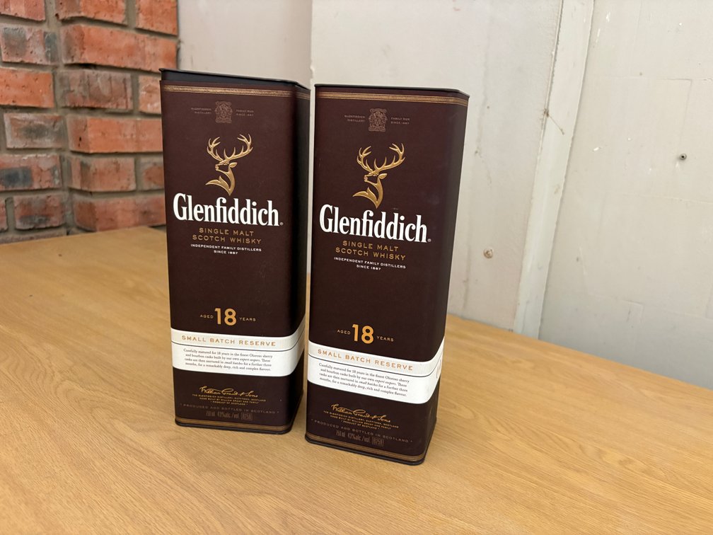Glenfiddich 18 Year Small Batch Reserve – 2 Boxed Bottle Lot – PREMIUM LOT