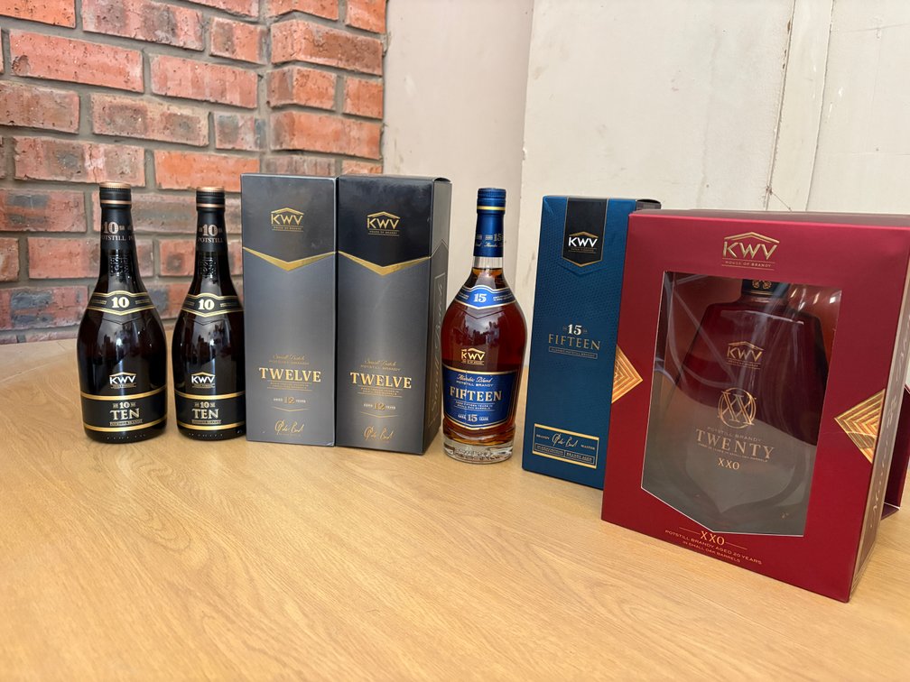 KWV Aged Potstill Brandy Collection – 6 Bottle Lot – PREMIUM LOT