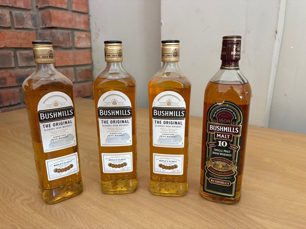 Bushmills Irish Whiskey Collection – 4 Bottle Lot