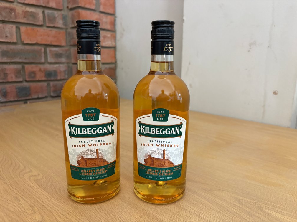 Kilbeggan Traditional Irish Whiskey – 2 Bottle Lot