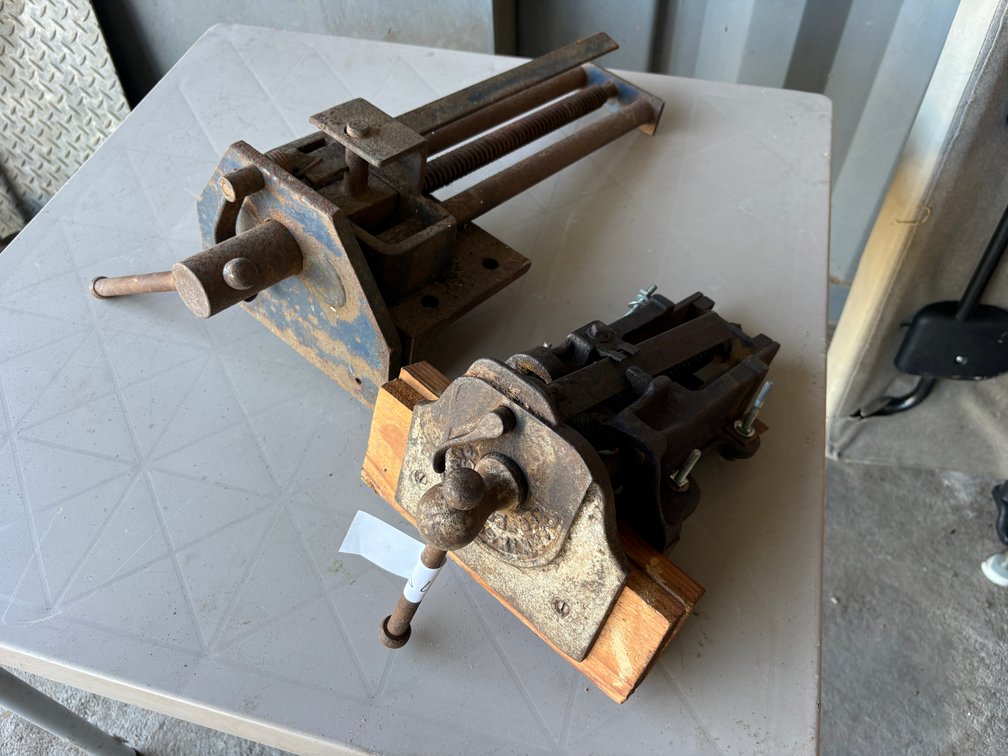Three Assorted Bench Vices