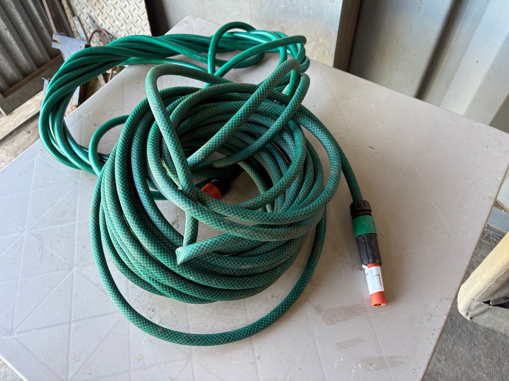 Two Garden Hoses – Approx. 10 m and 5 m