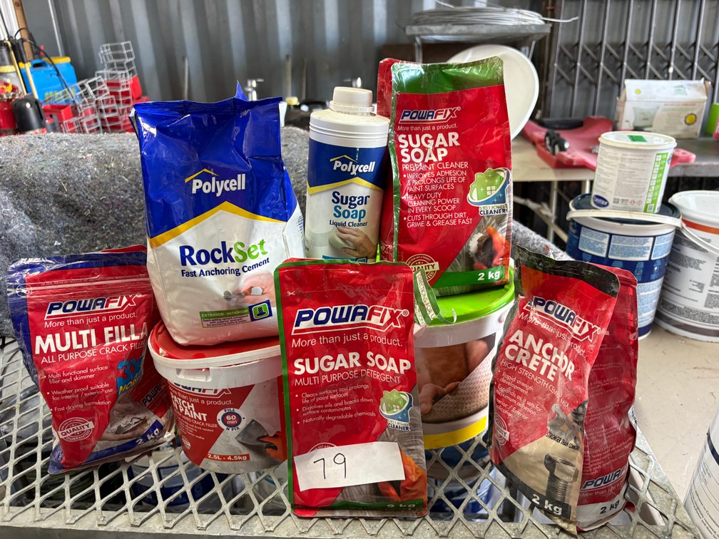 Assorted Fillers, Adhesives and Building Consumables