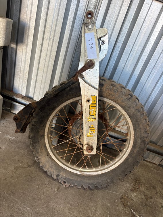 Small Motorcycle / Mini-Bike Rear Wheel and Swingarm Assembly