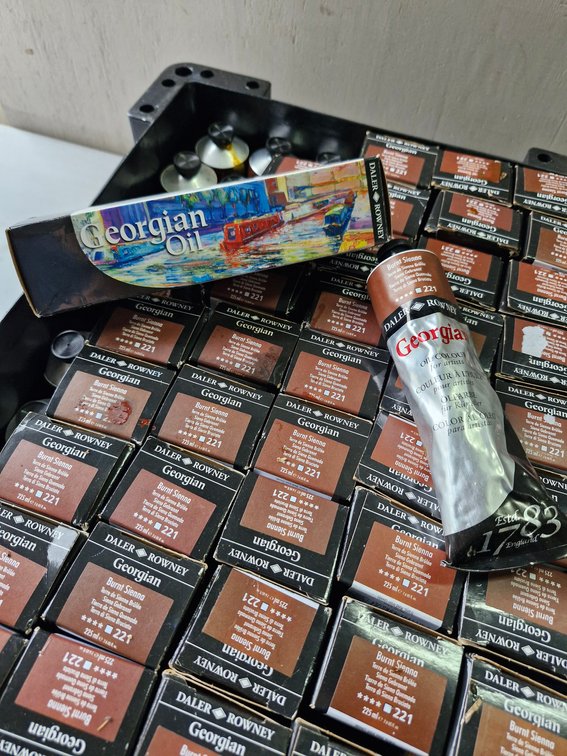 53 Daler-Rowney Georgian Burnt Sienna Oil Colours – 225 ml