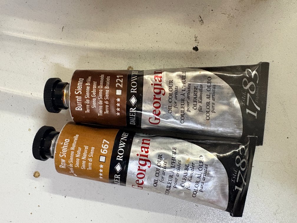 25 Daler-Rowney Georgian Brown and Earth Oil Colours – 225 ml
