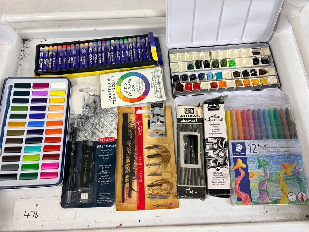 Mixed Professional Drawing and Watercolour Materials
