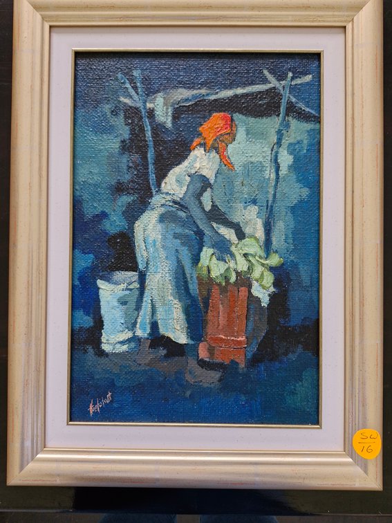 Ted (Tjeerd Adrianus Johannes) Hoefsloot - Washing Girl (Born Holland 1930