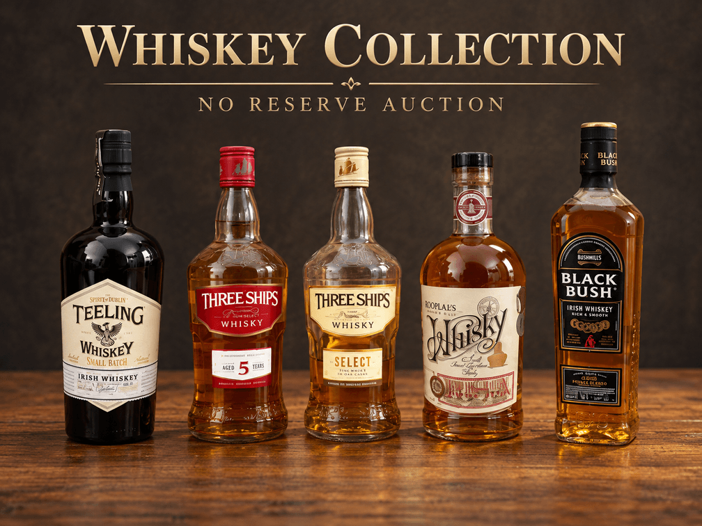 Irish, Scotch and South African Whisky Selection – 5 Bottles