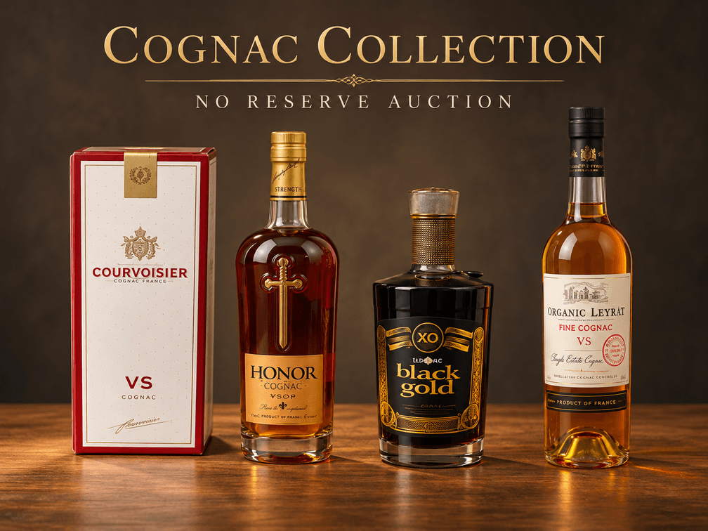 Cognac and Flavoured Brandy Selection – 5 Bottles