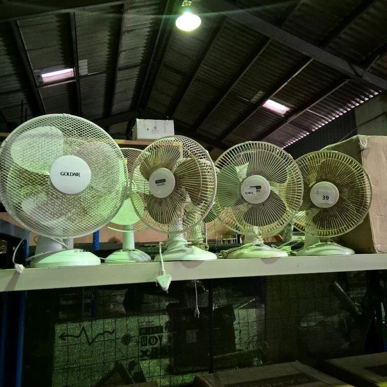 8 x Assorted Desk Fans
