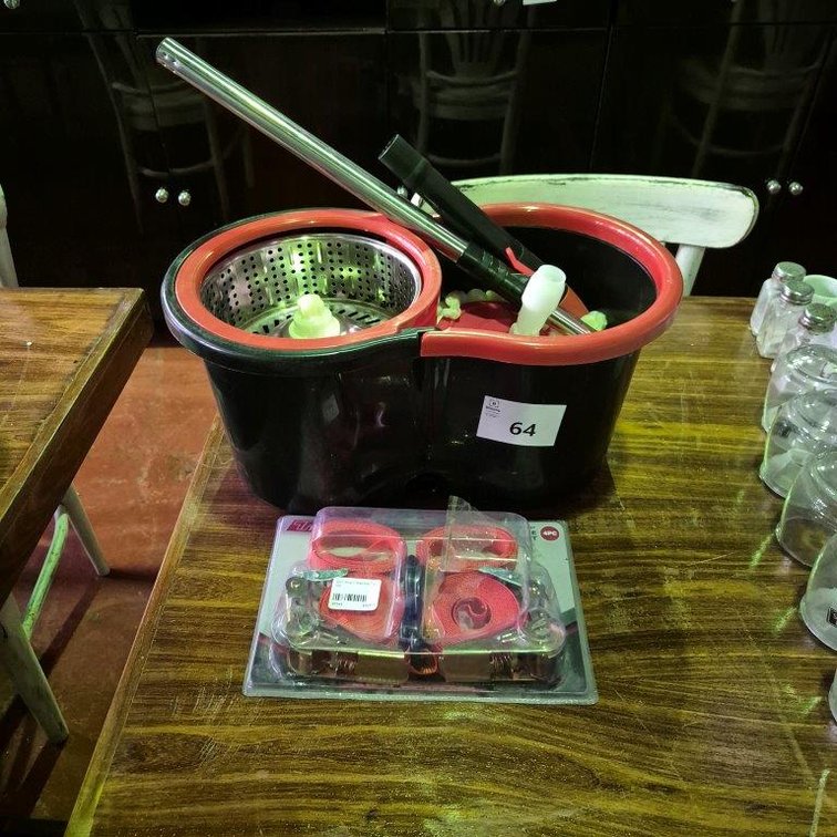 Spin Mop + Ratchet Tie Set