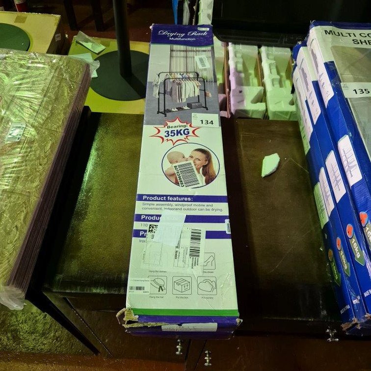 2 x Clothes Drying Racks - Unchecked