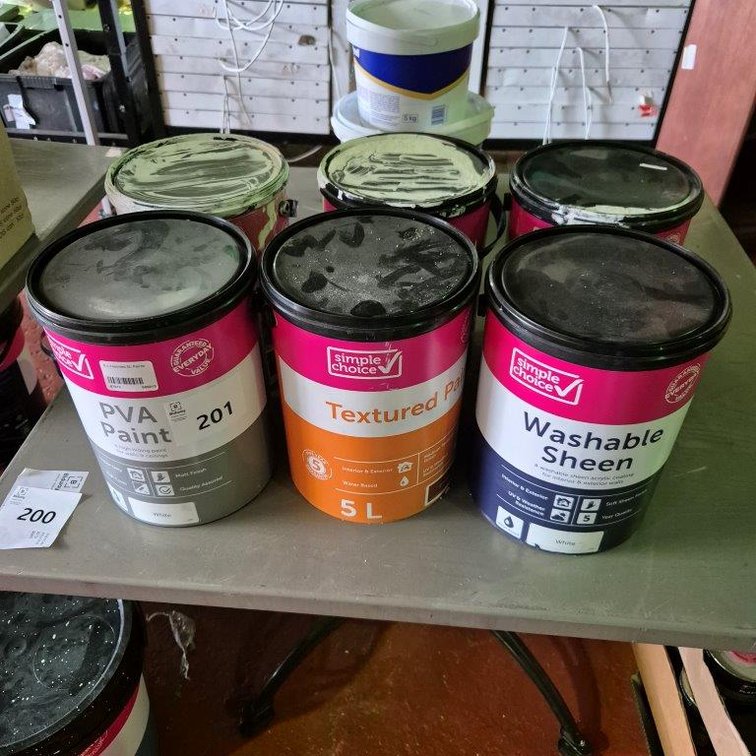 6 x Assorted 5L Paints - Unchecked