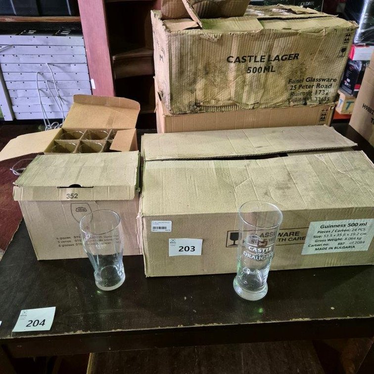 +- 85 x Assorted Draught Glasses