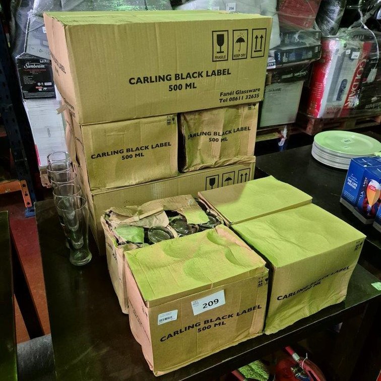+- 100 x Assorted Draught Glasses