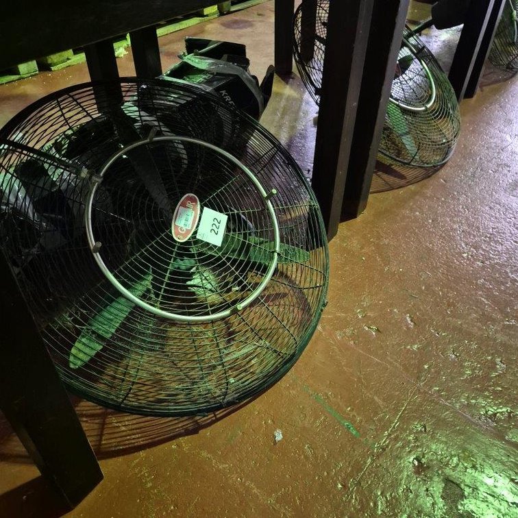 3 x Industrial Wall Mounted Fans