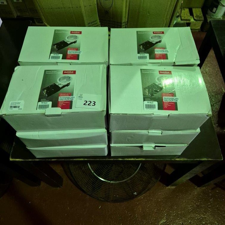 12 x Eurolux Round Straight Recessed Downlights