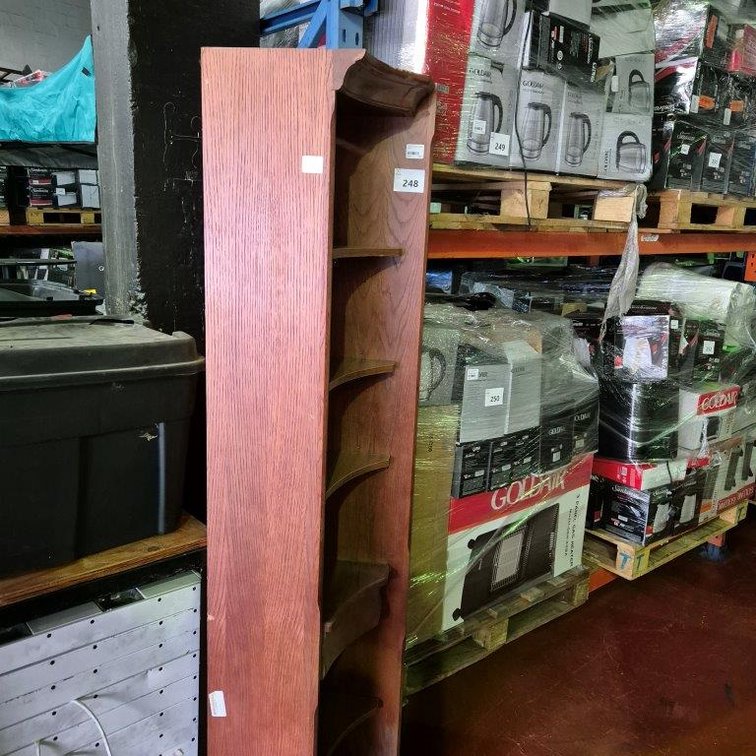 Wooden Corner Display Shelf